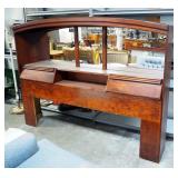 King Size Mirrored Headboard With Storage, 60" x 79"
