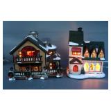 Disney Danaware, Snow Village And International Bazaar Lighted Winter Village, Houses/Buildings, Qty