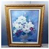Glynda Turley " Southern Traditions" Magnolia Bouquet Framed Art, Hand Signed, Numbered 224/250, 37"