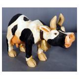 Rooster Collection Including Ceramic, Wood, Cast Iron, Approx Qty 9 And Wood Cow