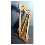 Doll Furniture Including Chairs, Qty 4, Bench And Harp