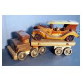 Wood Toy Cars, Truck And Train, Total Qty 5