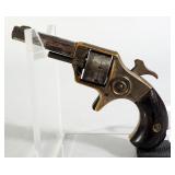 J.M. Marlin Little Joker .22 RF Mag 7-Shot Revolver SN# Not Found, Broken Grips, Mfg 1871-1873