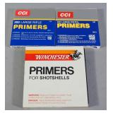 CCI No. 200 Large Rifle Primers, Approx Qty 64, CCI No. 300 Large Pistol Primers, Approx Qty 45, And