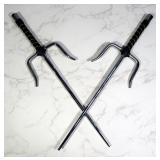 Octagonal Martial Arts Sais, Qty 2