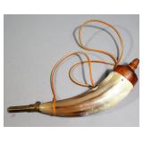 Powder Horn With Brass Measure