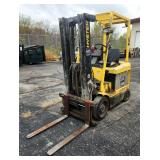 Hyster E50XM-33 Electric Lift Truck Forklift w/ Sideshift, Solid Tires, SN# F10BV10206U, 4950 lbs, W