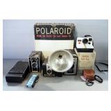 Polaroid J66 Camera With Box, Brownie Target Six-16, Brownie Hawkeye, Jem Jr 120, Spartus Full Vue A
