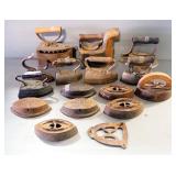 Sad Iron Collection, Various Styles, And Antique Steam Irons, Total Qty 15