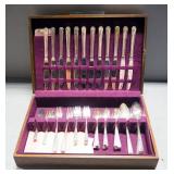Prestige Silver Plate Flatware Set, Approx 71 Total Pieces, With Wood Display Box