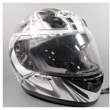 Shoei Full Face Motorcycle Helmet, Dom Design Pattern, Size 57-58cm