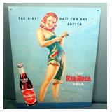 Red Rock Cola And Thunderbird Metal Wall Art, 12.5" x 16", And Kinsmart 1:37 Scale Diecast 1967 Came