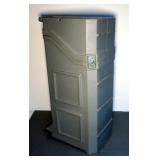 Hard-sided Polyvinyl 2-Wheeled Transport Case, 38" x 14" x 19"