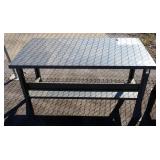Metal Work Tables, Heavy Duty Build, 33" x 60" x 30", Qty 2