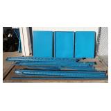 Steel Shelving Sections To Include Approx 94 Shelves, Approx 36 Shelf Braces, Approx 21 Shelving Spa