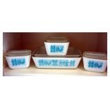 Pyrex Amish Butterprint Refrigerator Dish Set, Qty 4