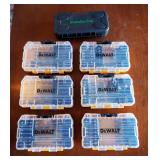 Dewalt Drill Bits In Cases, Qty 7
