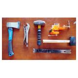 Small Sledge Hammer, Rubber Mallet, Crowbar, Hatchet, Level And More