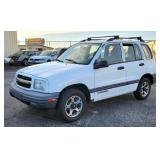 2000 Chevy Tracker 4 Door Wagon MPV, L4, 2.0L, 77,917 Miles, VIN # 2CNBE13C7Y6937190
