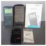 HP 48GX Scientific Calculator With Instructions And Case, Casio FX-260 Solar Calculator With Instruc