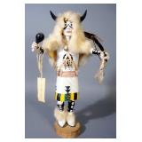 White Buffalo Dancer Kachina Doll, 14.5" High
