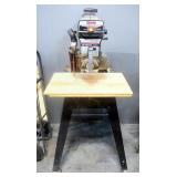Craftsman 10" Radial Saw On Wheeled Stand