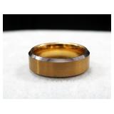 Tungsten Brushed And Polished Banded Mens Ring, Size 11, Approx Weight 17.14 g
