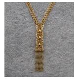 14K Yellow Gold Necklace, Approx 11" long, Part Of Chain Link Damaged (See picture). Approx 8.12 g T