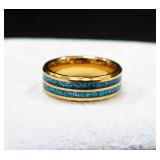 Tungsten Polished Banded Mens Ring, Size 12, Approx Weight 11.41 g