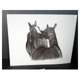Gloria Shanahan "Morning Hug", Signed & Numbered 2 / 150 Sketch Print Includes Certificate Of Authen