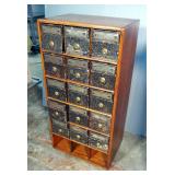 The Globe - Wernicke Co. Apothecary File Cabinet , 31" x 15.5" x 10.5"
