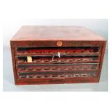 Star Twist American Thread Co. 4-Drawer Spool Cabinet, 8.5" x 16" x 15"