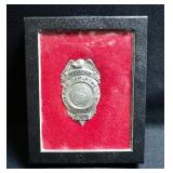 Late 1800s Kansas City Missouri Fire Department Badge #336 In Display Box