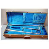 U.S.A. Line Grand Rapids Instruments Co. Slide Trombone, With Felt Lined Carrying Case