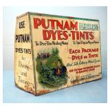 Putnam Dyes - Tints, Metal Retail Cabinet, 15" x 19" x 8", Contents Included