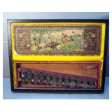 Barbie Doll Wardrobe Suitcase And Antique Toy Xylophone In Display Box