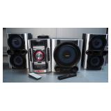 Sony Mini Hi-Fi Component System, Model #MHC-GX99, Includes Subwoofer And Cabinet Speakers, Qty 2