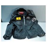 ARC Performance Series Leather Motorcycle Jacket With Reinforced Shoulders Back And Elbows, Size 2XL