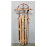 Vintage Flying Arrow Metal Runner Snow Sled, 56" x 23"