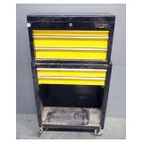 Stanley 2-Piece 5-Drawer Rolling Tool Box, 42.25" 24.25" x 12", Key Is Broke Off In Lock