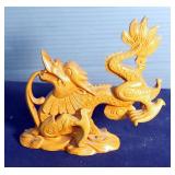 Carved Wood Dragon, 5" Tall With Storage Box