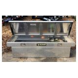 Husky Diamond Plate Aluminum Full Size Crossbed Truck Tool Box, 71"
