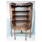 Ethan Allen Corner Desk With Married Hutch, 78" x 50" x 50"
