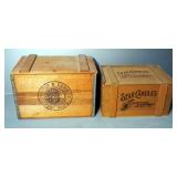 Procter & Gamble Promotional Wood Storage Crates, Qty 2, 9" x 16" x 12" And 11" x 18" x 12"