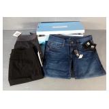 Tribal And Anne Klein Above The Knee Dress Skirts, Size 2, Kut From The Kloth Denim Capris, Size 2, 