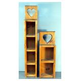Arts And Crafts Heart Shelves, Qty 2