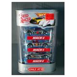 Hot Wheels Die Cast Collectible Cars Speed Racer 3 Car Set Including Mach 4, 5, And 6