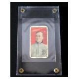 1909-11 T206 Ty Cobb (Portrait, Red Background), HOF, Polar Bear Premium Back