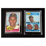 Roberto Clemente HOF Lot, Qty 7, Includes 1961 Topps #41, 1962 Topps #52 (2), 1965 Topps #160 And #2