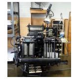 Heidelberg 1955 Windmill Letter Press, Black Knob, With 2 Chases, Runs And Operates, With Cabinet An